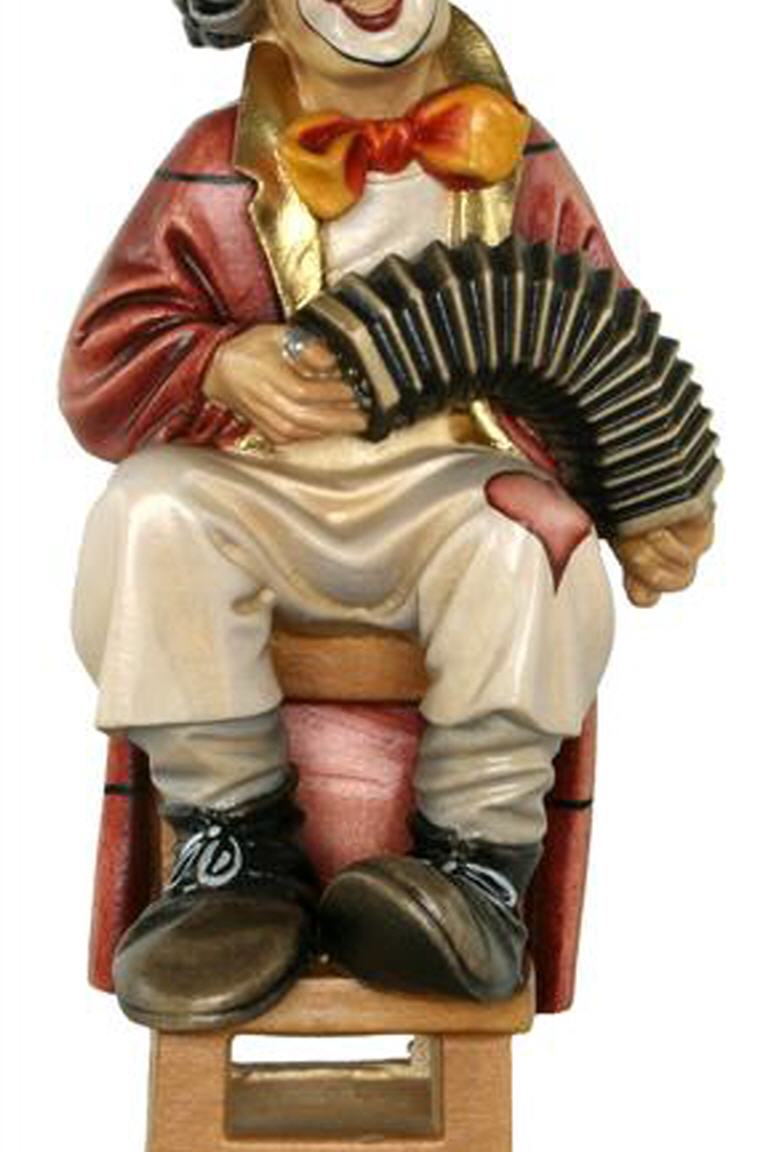 Clowns aus Holz, Geschnitzte Clowns, Clowns aus Holz
